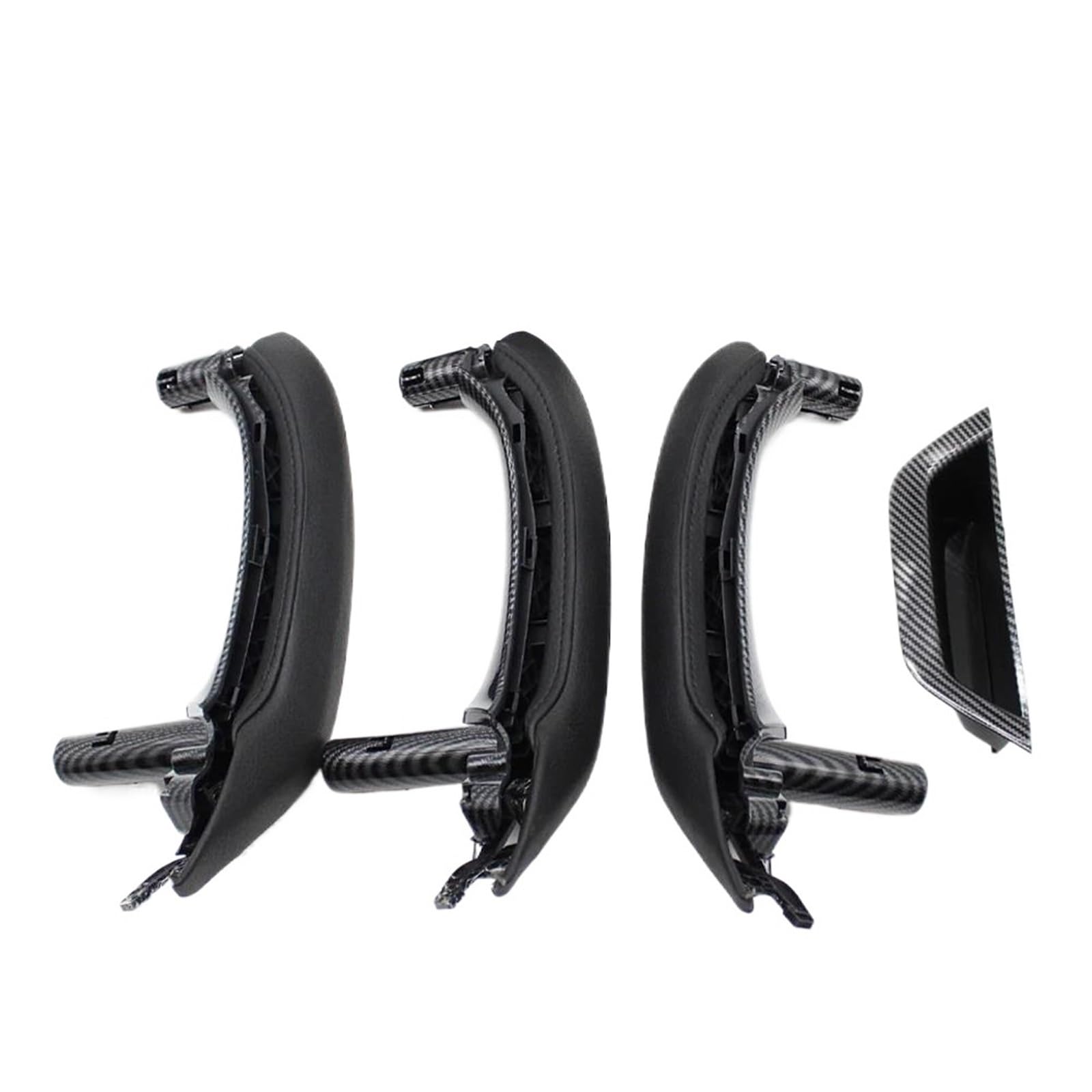 JYUTDW Inner Door Handle Auto Door Handle Interior Grab Trim for BMW for X3 X4 F25 F26 2010-2016(RHD 7PCS Carbon)