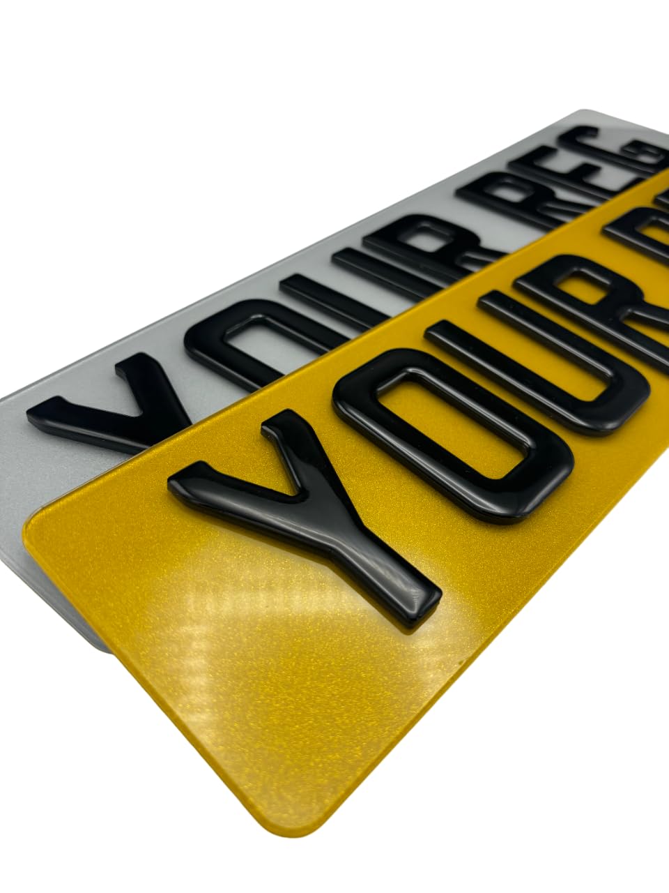 Plaques d'immatriculation en gel 4D de qualité supérieure - 3
