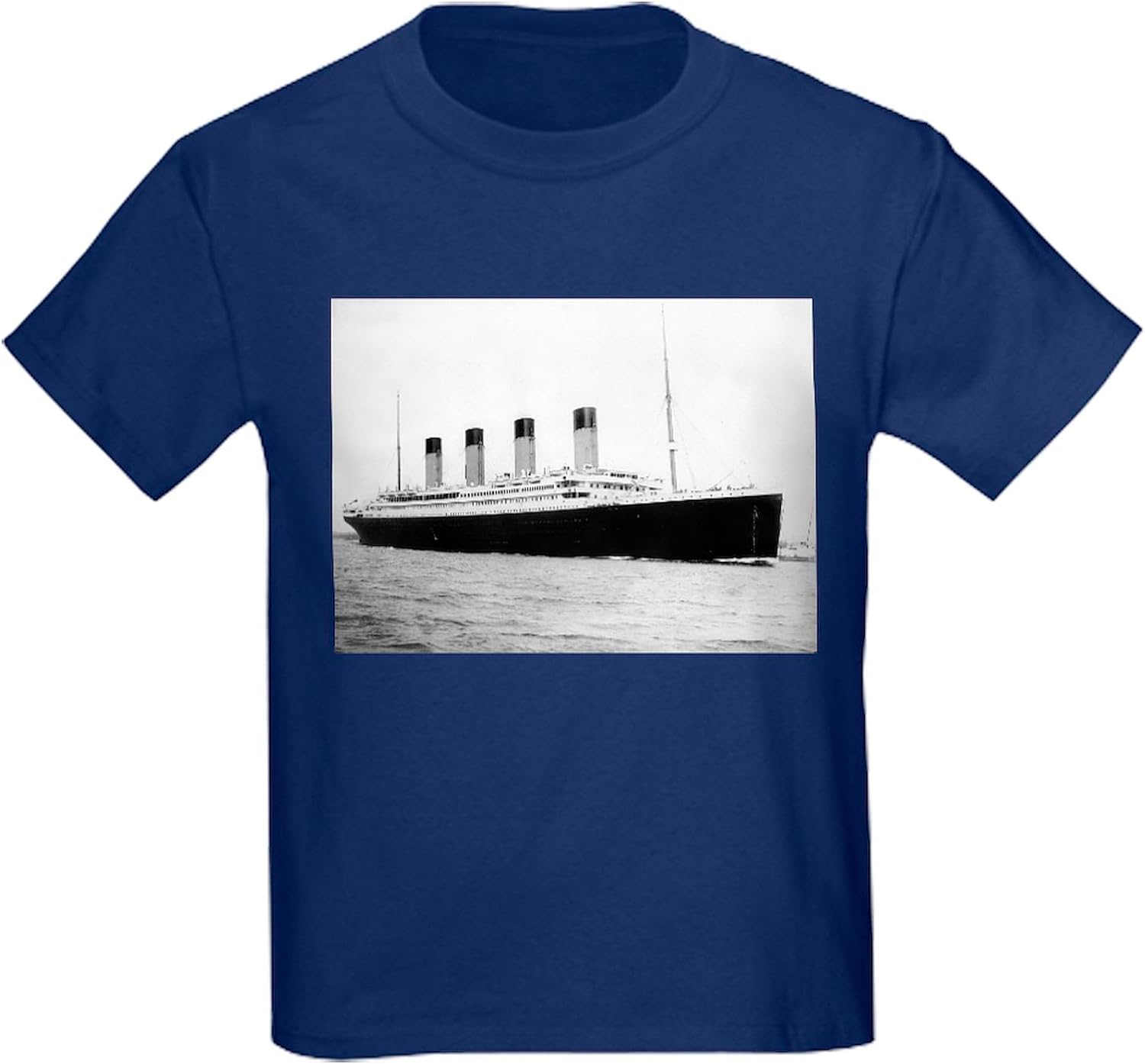 CafePress Titanic T Shirt Kids Dark Cotton T-Shirt