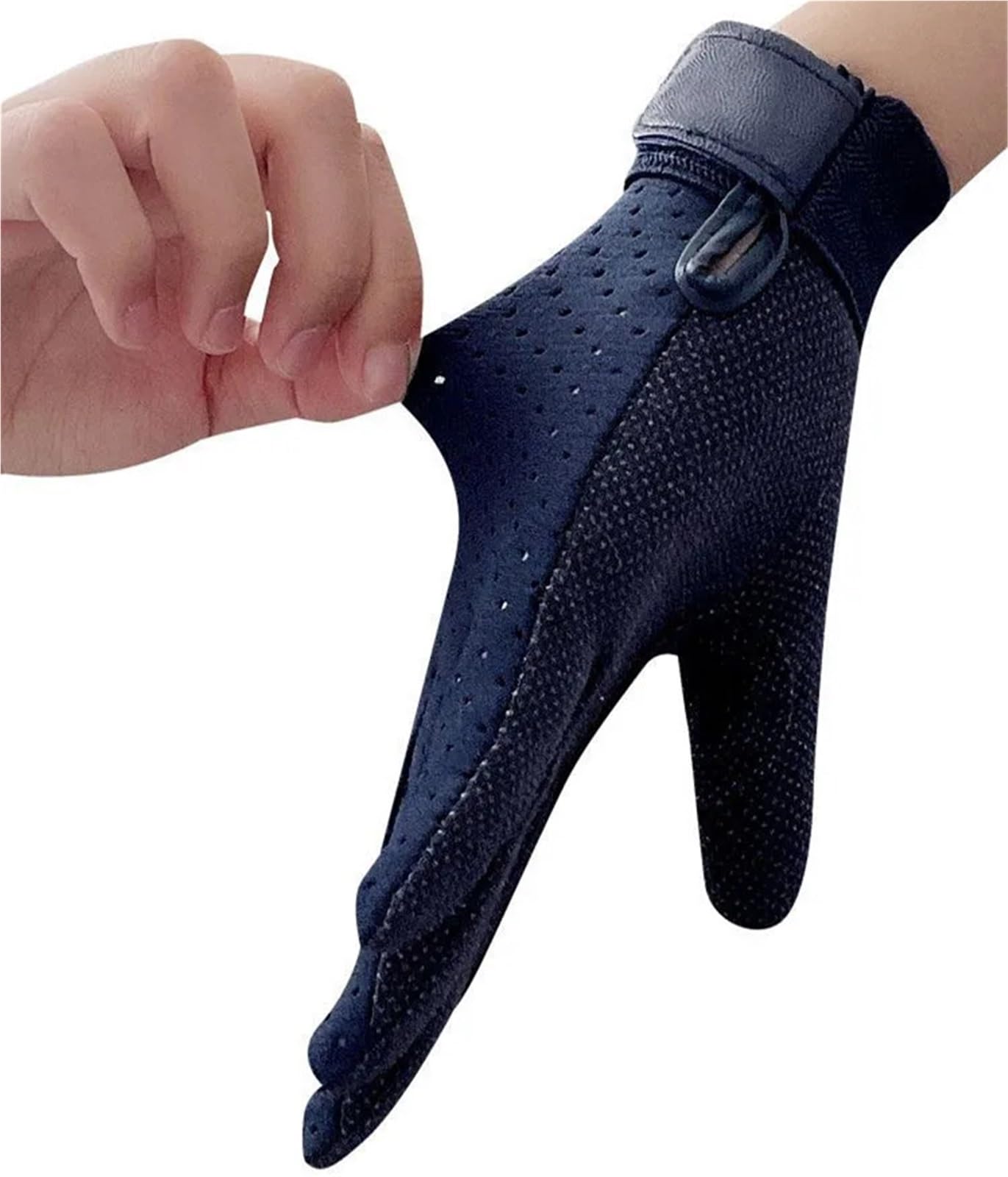 Guanti da Equitazione Guanti da Equitazione Traspiranti Antiscivolo Adulti Donna Uomo Attrezzatura for Cavaliere a Cavallo per L'Equitazione(Deep Blue,S)