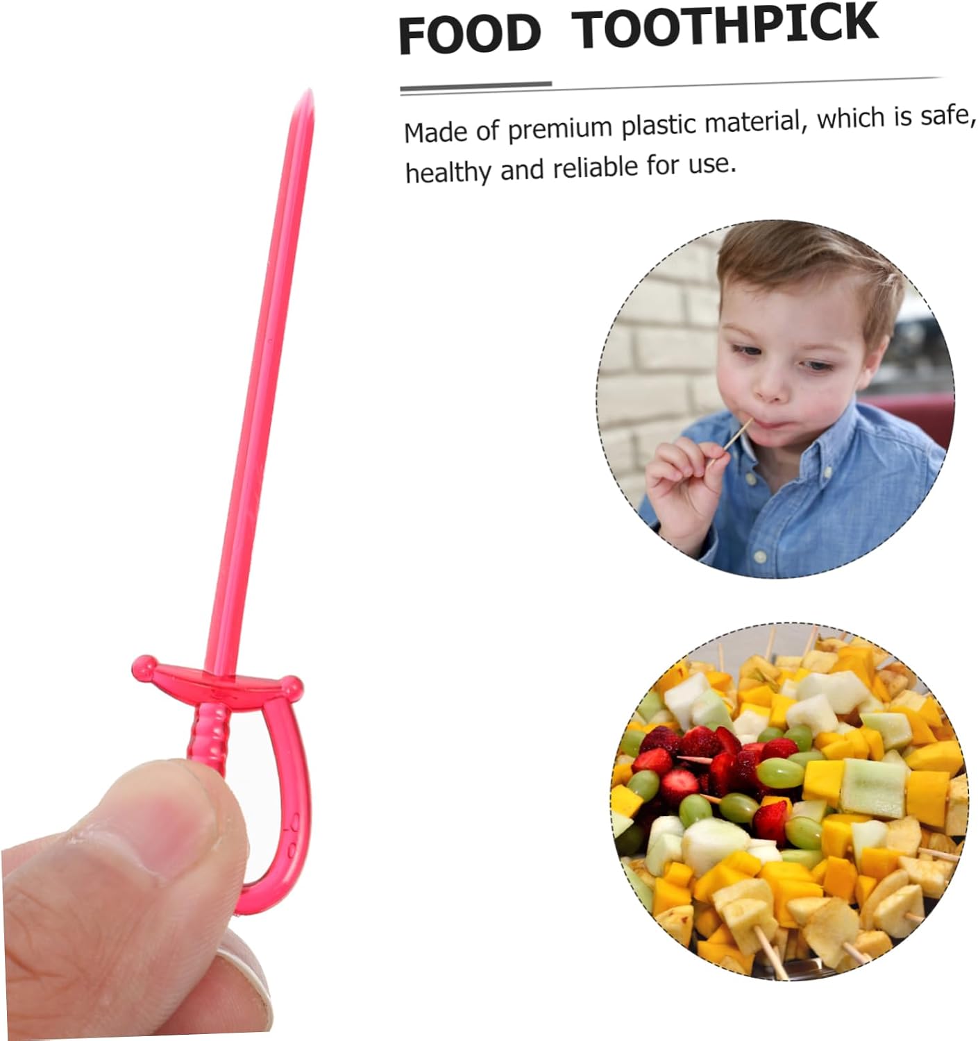 600pcs Plastic Food Picks Cocktail Skewers for Appetizers Colorful Fruit Forks for Parties Easy to Use Toothpicks for Snacks and Cocktails