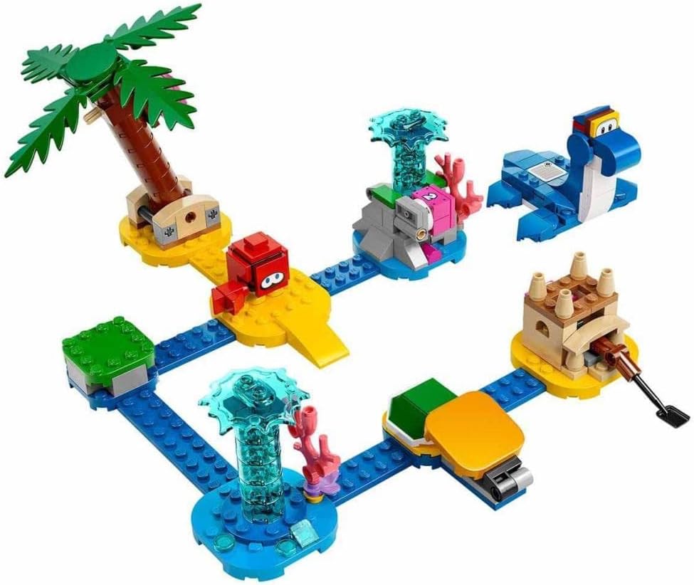 LEGO 71398 Super Mario Dorrie's Seaside Expansion Set, Building Toy with Crab for Kids +6 Years