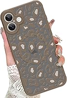 Vista 84 de KANGHAR - Funda para teléfono celular para iPhone 7/8/SE 2020, diseño de leopardo, funda protectora de TPU resistente - Negro