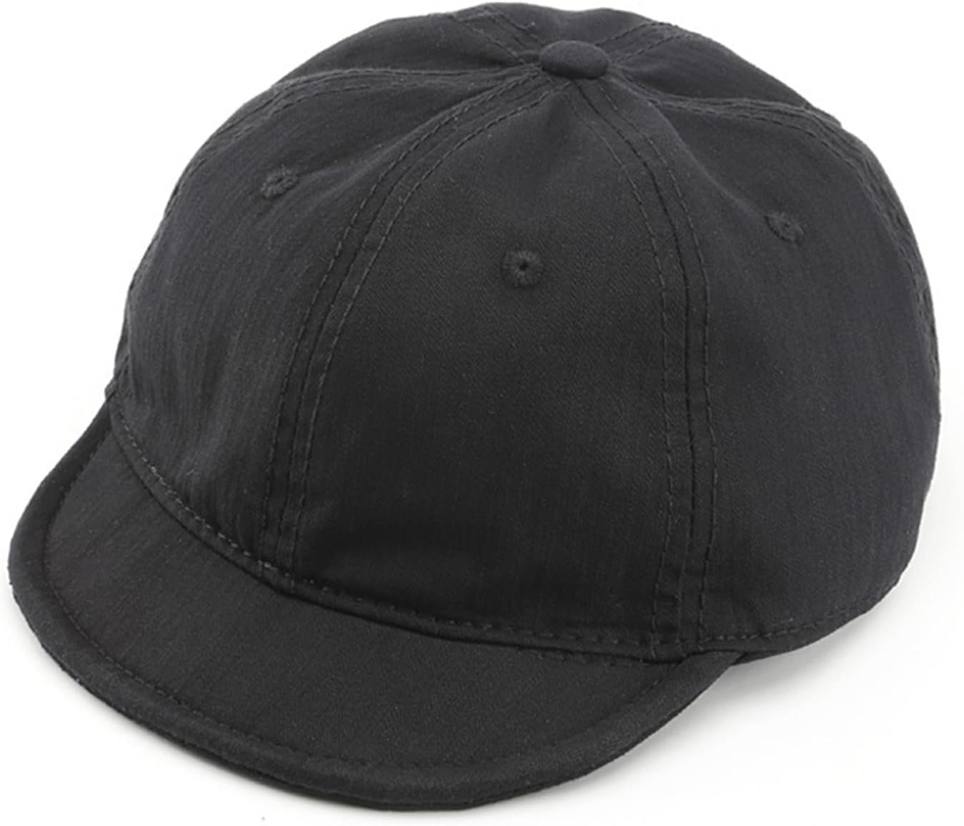 Women's Vintage Short Brim Baseball-Cap Adjustable Unstructured Soft Cotton Plain Dad-Hat for Men Women