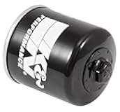 K&N Motorcycle Oil Filter: High Performance, Premium, Designed to be used with Synthetic or Conventional Oils, Wrench Off Nut: Fits Select Honda, Kawasaki, Triumph, Yamaha Motorcycles, KN-204-1