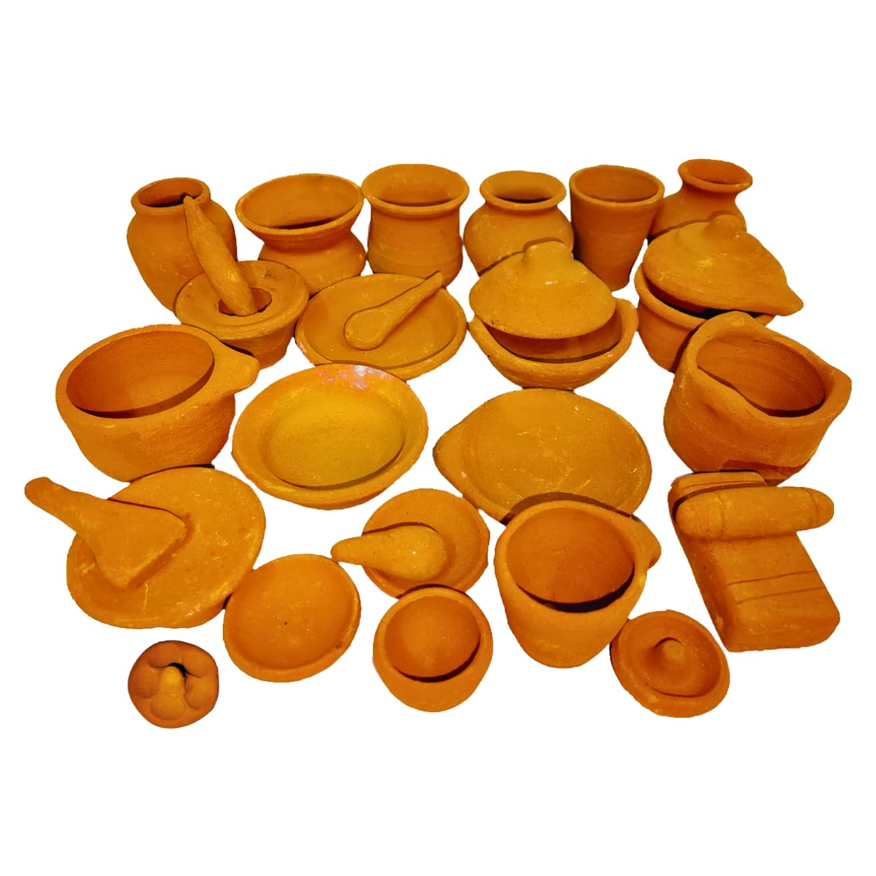 Himavat Miniature Kitchen Set,Kitchen Set Kids Girls, Real Cooking Kit for Play Choppu Jaman, Miniature Cooking Set | Real Miniature Clay Kitchen Set of 29 Pretend Play| Terracotta Cooking Play Set (B0CPPJMBFZ) Amazon Price History, Amazon Price Tracker