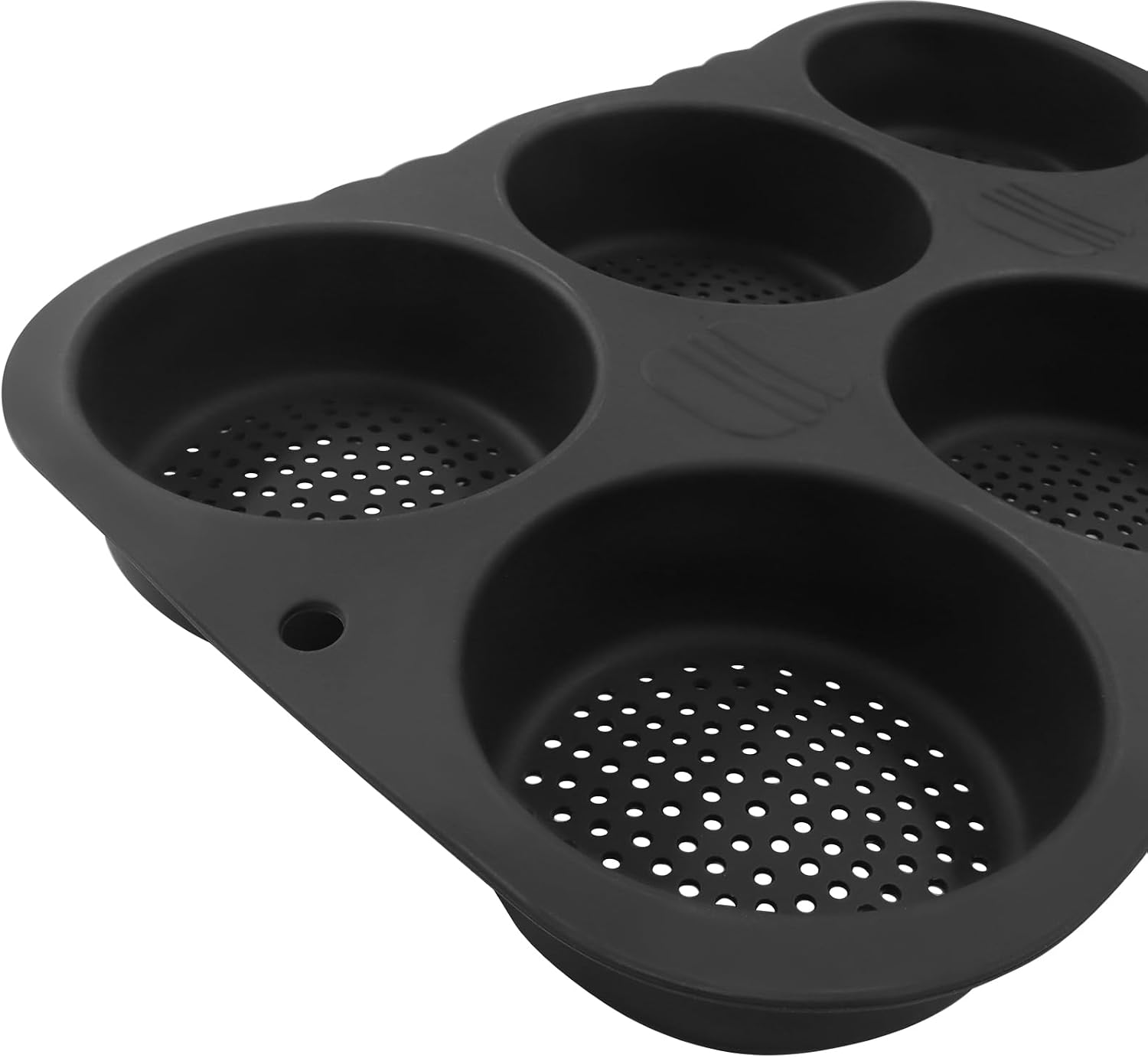 Litoexpe 1 Pcs Silicone Hamburger Bread Mold, Nonstick Burger Bread Forms Mini Baguette Molds Baking Tray for Hot Dog Bun Rolls Cake