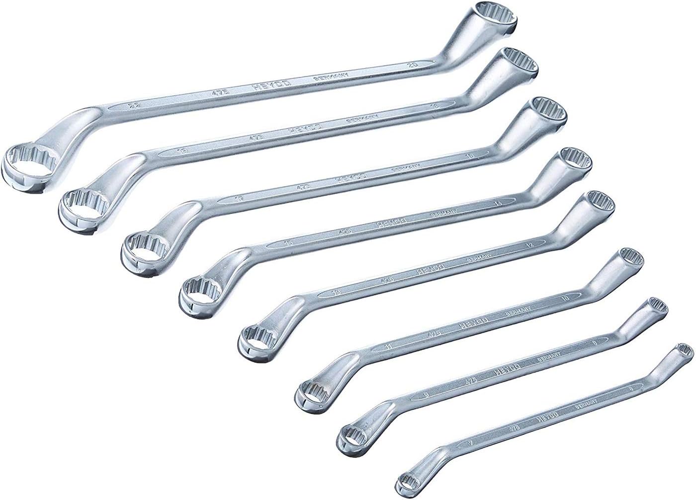 Heyco 475944082 Double ended ring wrench set"475" M (8 Piece)