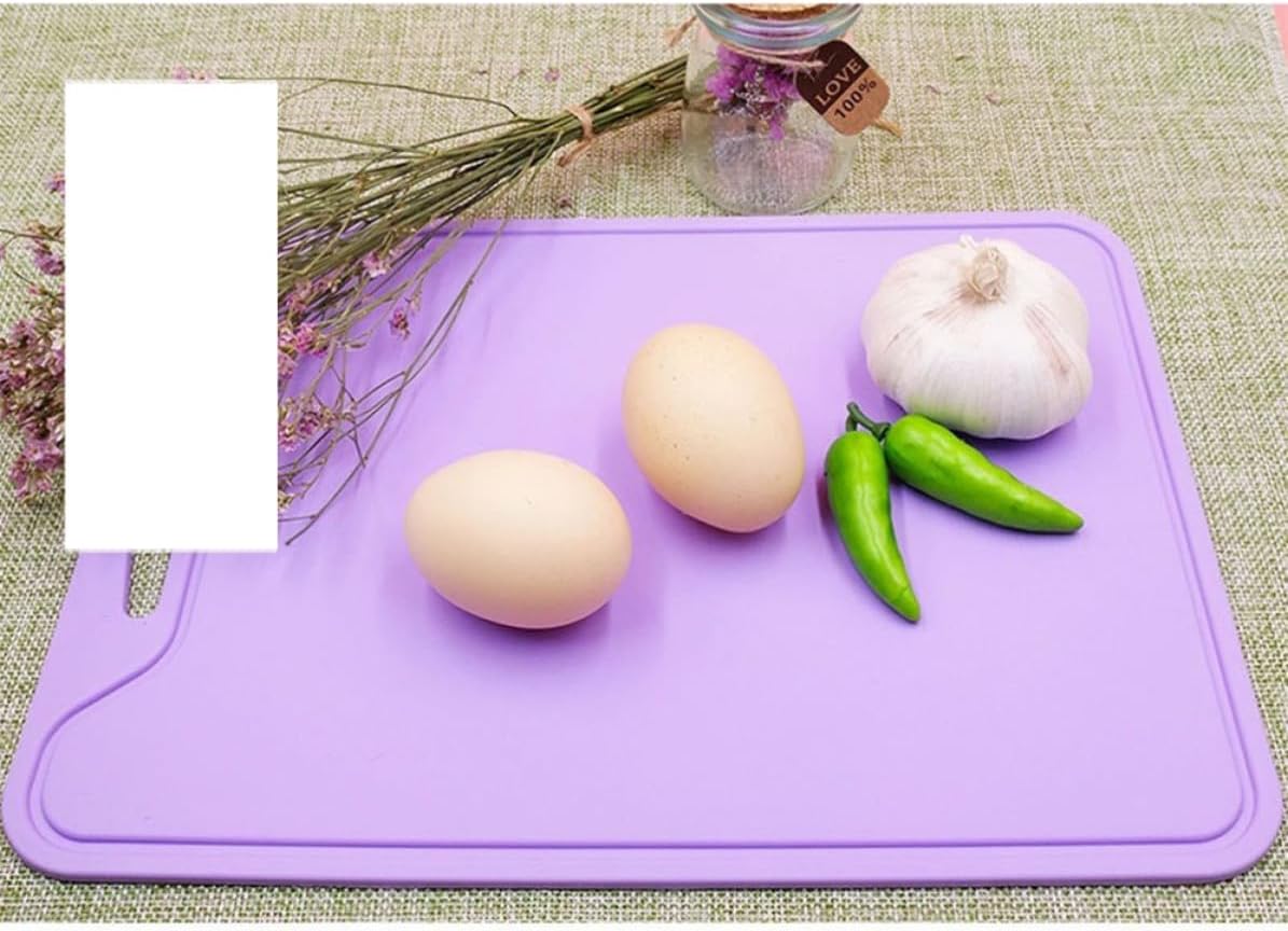 Silicone Cutting Mat Set Reversible with Drip Grooves for Kitchen