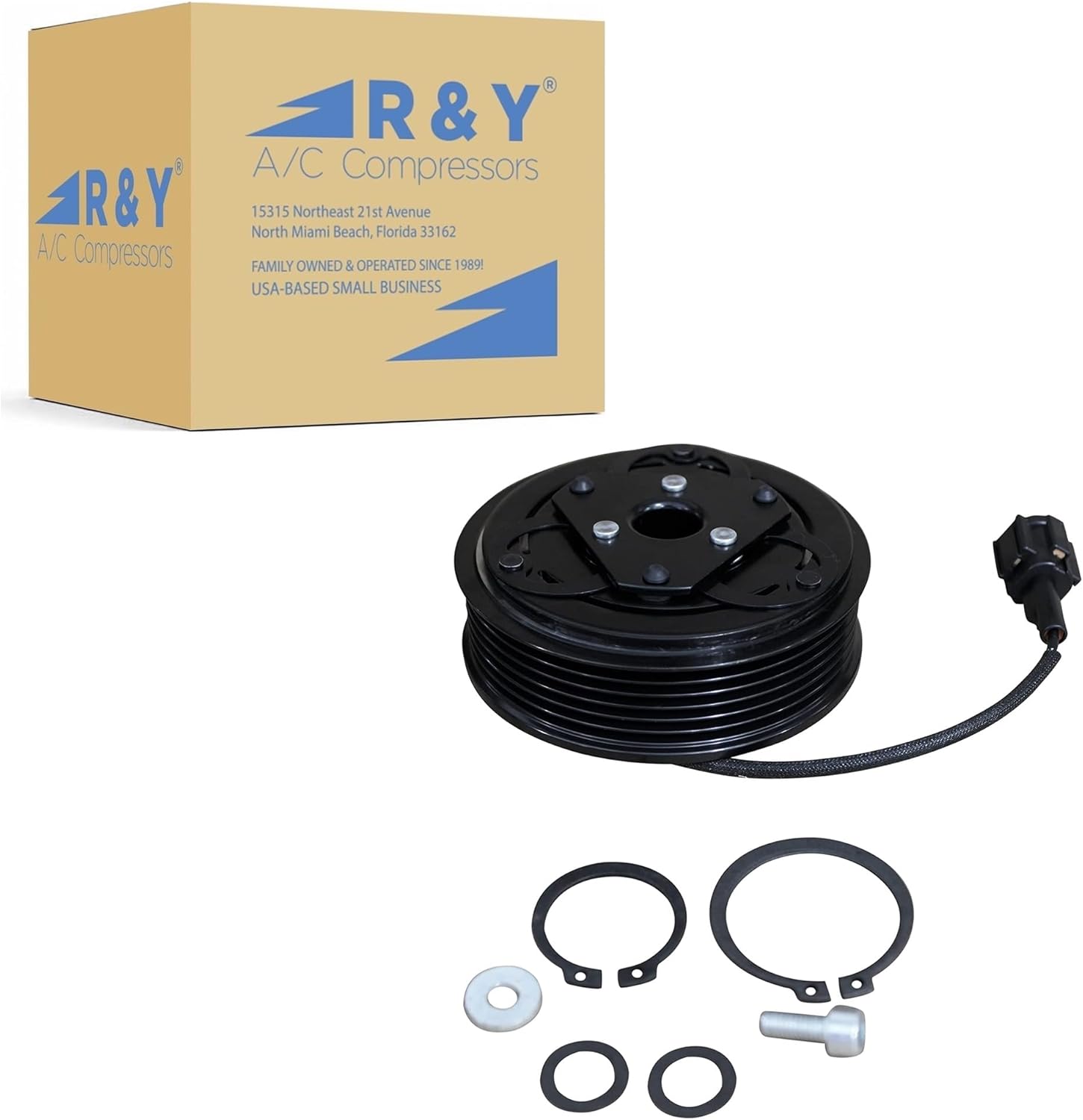 RYC New A/C Compressor Clutch EH893-CL (Fits Nissan Juke 1.6L 2011, 2012, 2013, 2014, 2015, 2016, 2017)