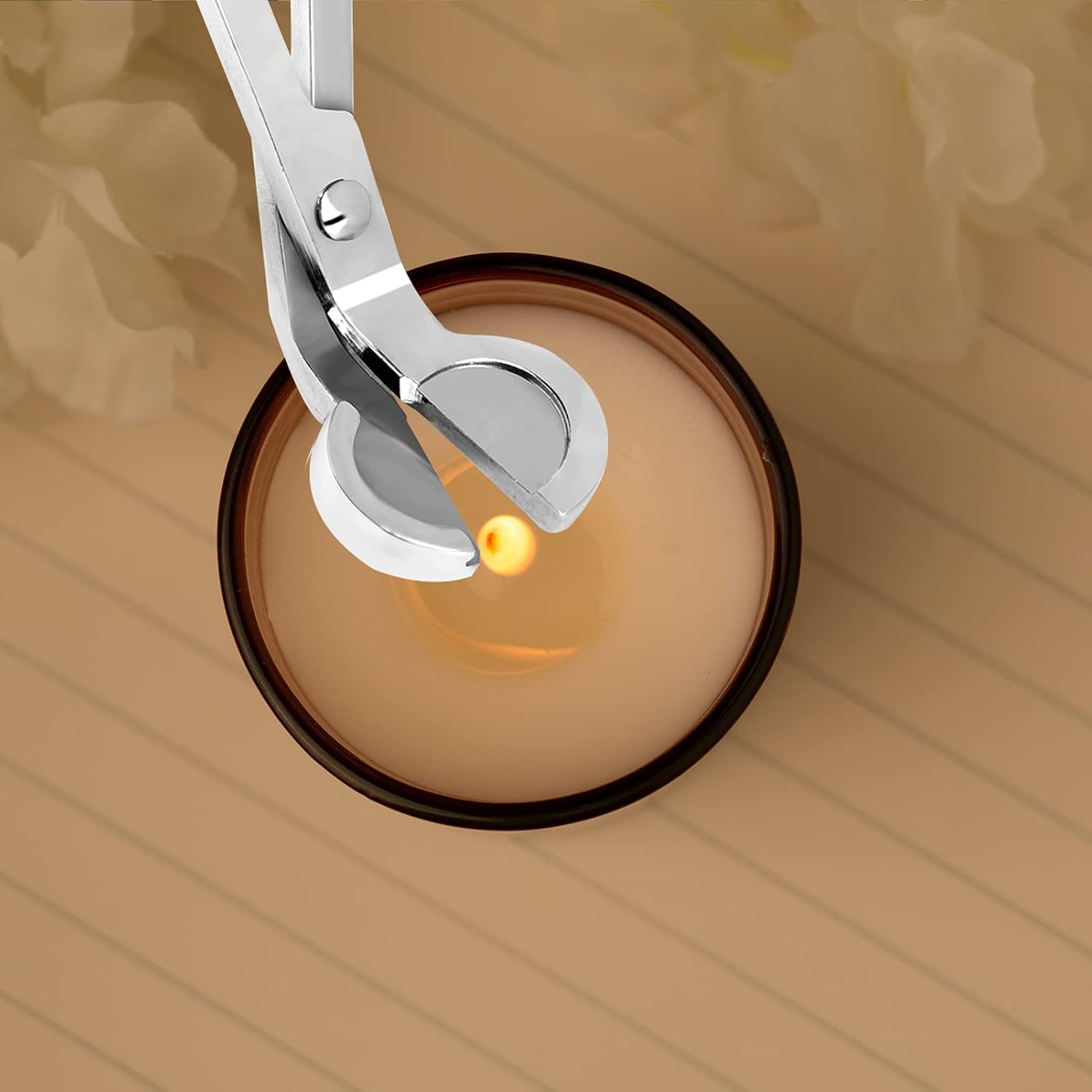 UMOKOON Premium Silver Wick Trimmer - Polished Candle Wick Cutter - Stainless Steel Candle Scissors Trimmers - Gifts for Candle Lovers : Home & Kitchen