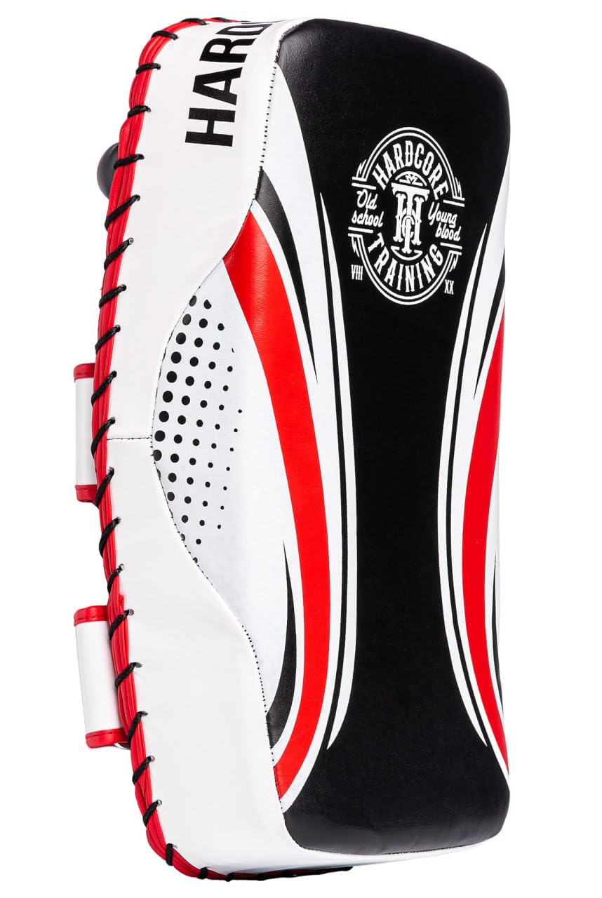 Hardcore Training Cuscino Per Calci E Pugni Arti Marziali Kickboxing Sparring MMA Karate Muay Thai Scudo Boxe In Pelle Unisex Nero - Foto 8