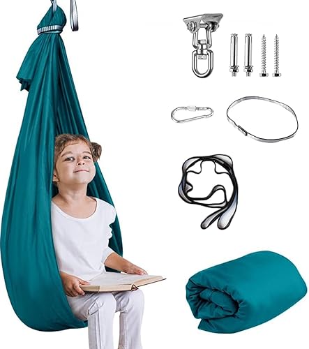 Miniatura 8 de Columpio de terapia para niños con necesidades especiales (hardware incluido) Acurrucarse columpiarse Abrazar interior exterior hamaca ajustable