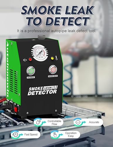 Miniatura 2 de Probador de diagnóstico de humo Evap automotriz - Detector de fugas de vacío de 12 V CC con compresor de aire incorporado para sistema de tuberías