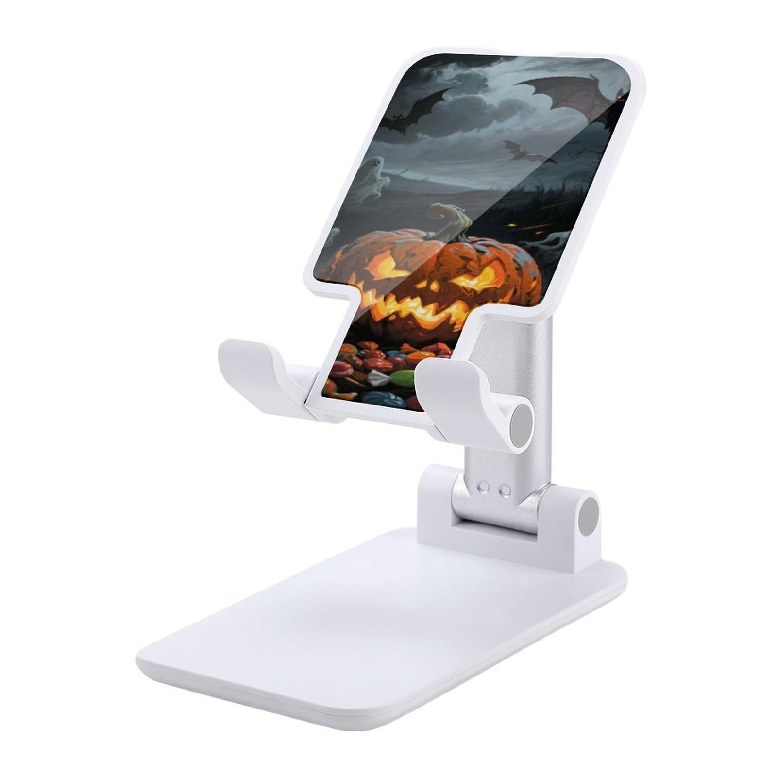 Support téléphone portable pliable réglable citrouille foncée universel Android iPhone