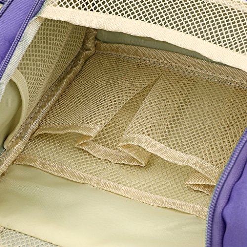 Waterproof Travel Hanging Wash Bag Large - Purple