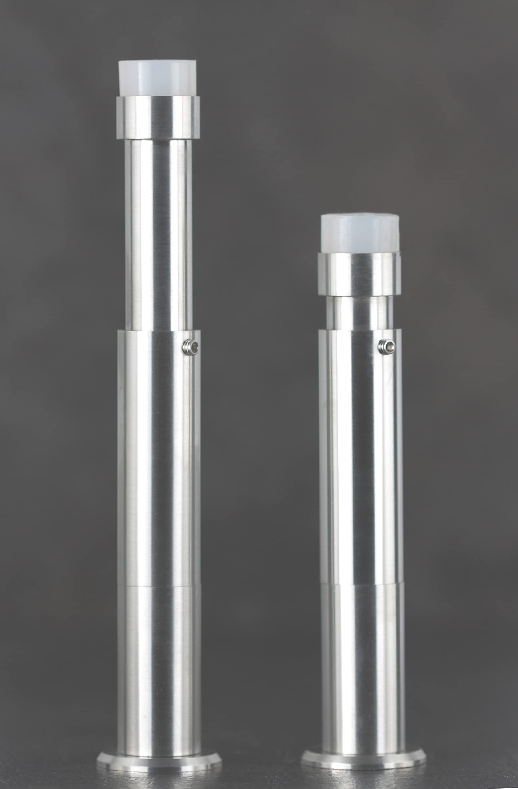 EVI Herrajes | Fermaporta Pour Mur regolabile | 88-160 mm | Gomma Bianca | Acciaio Inox | Finitura Opaca | Compresi utensile, vite + tassello di fissaggio | Mod. I-182KB