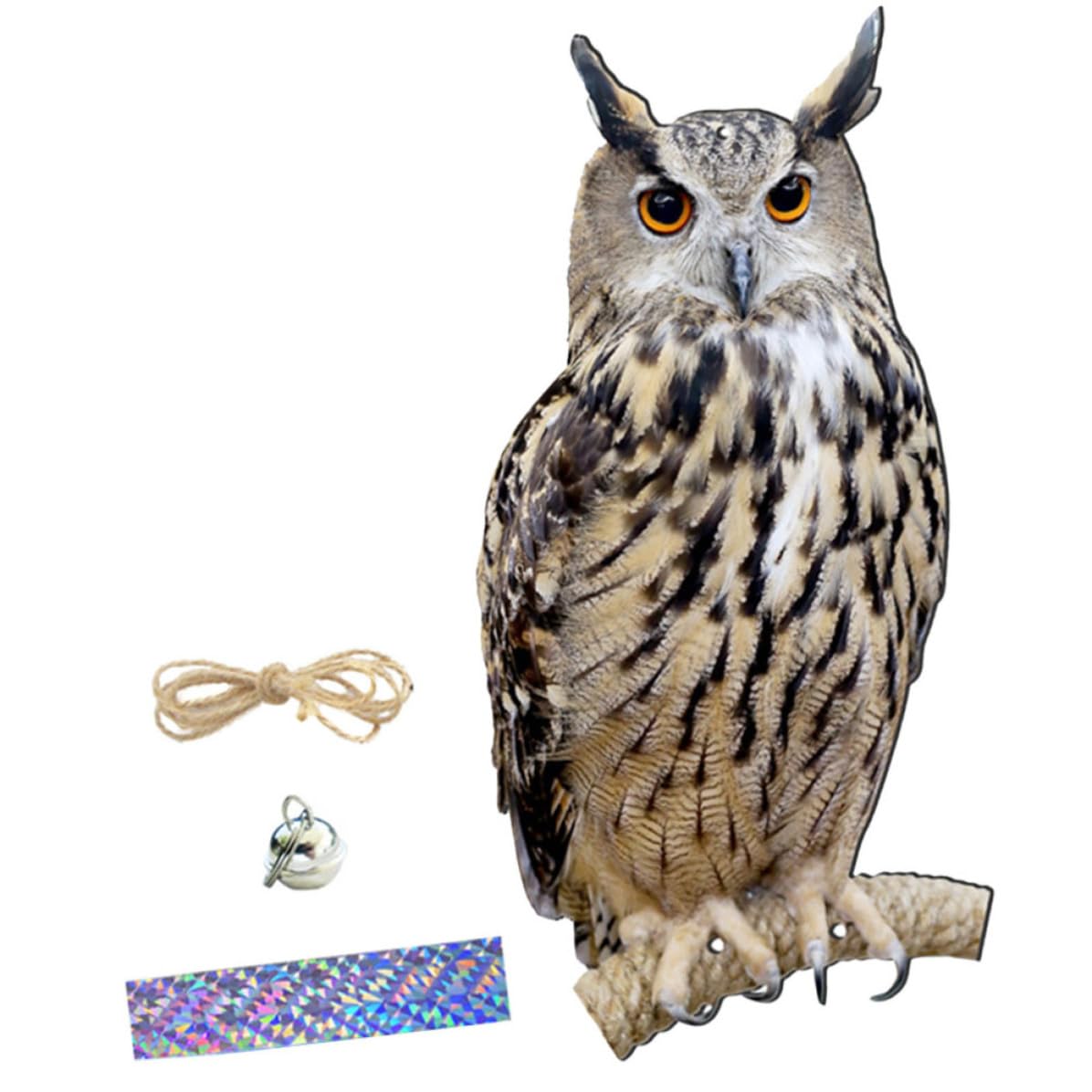 Art suspendu de jardin FOMIYES : hibou décoratif rotatif haut de gamme pour cour