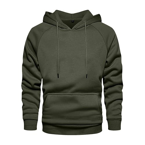 LBL Leading the Better Life Men's Solid Pullover Hoodies Sports