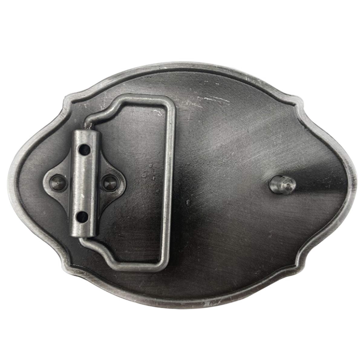 Daisybaby Novelty Carpenter Belt Buckle Men feets Simple Western Cowboy Oval Belt Buckles, One Size