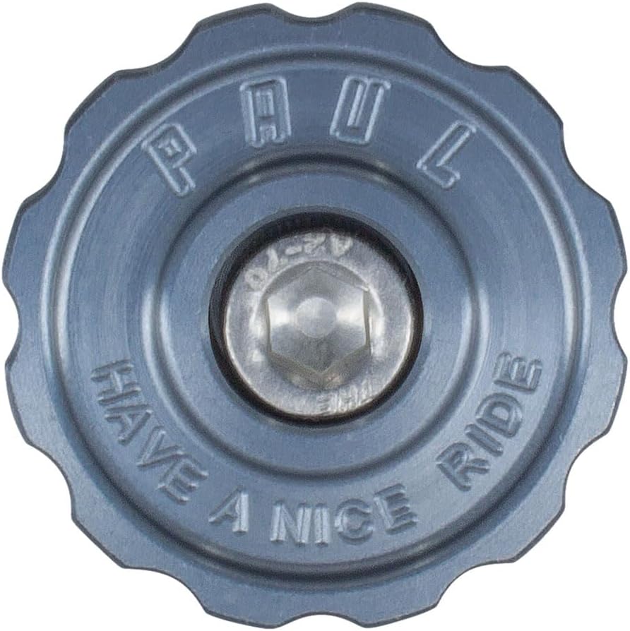 Klamper Headset Top Cap - Aluminum w/Stainless-Steel Bolt, Pewter