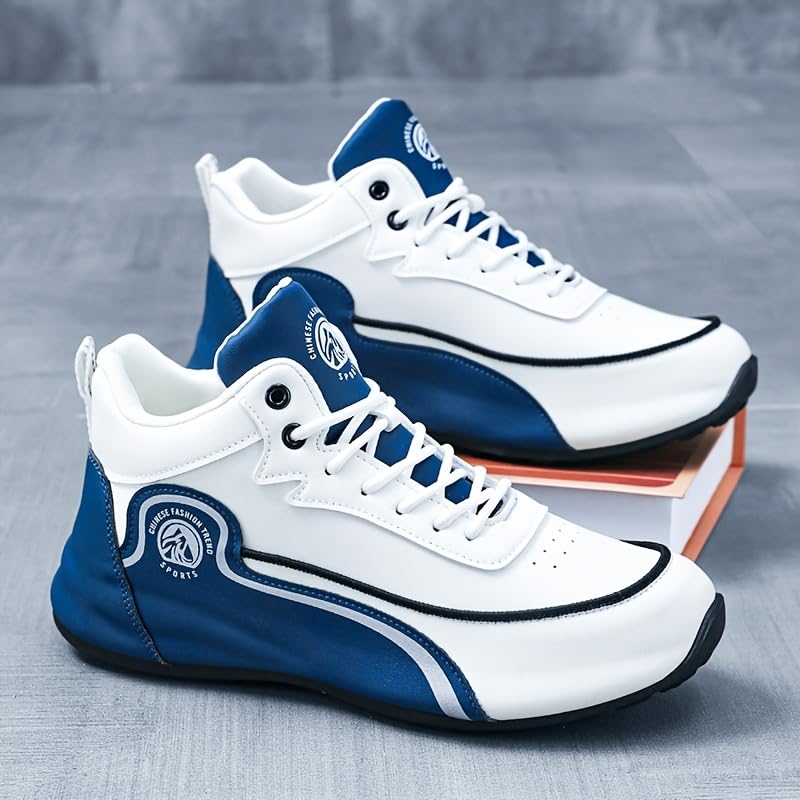 Men's Large-Sized Casual Sports Shoes - Shock-Absorbing, Breathable, Anti-Slip, Durable, Thick Sole, Fashionable and Versatile, Suitable for Outdoor Running and Daily Activities.4