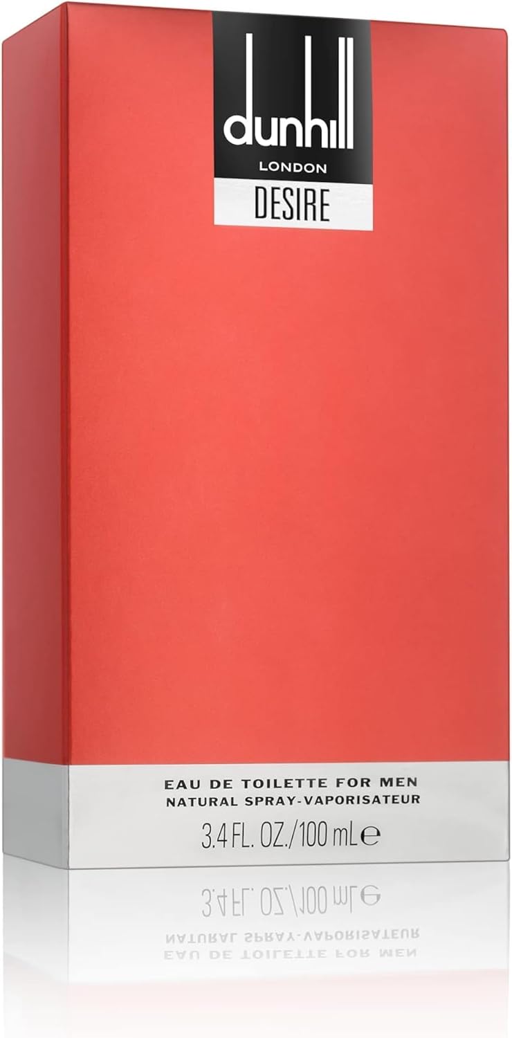 Dunhill Desire By Alfred Dunhill For Men. Eau De Toilette Spray 3.4 Ounces, Red