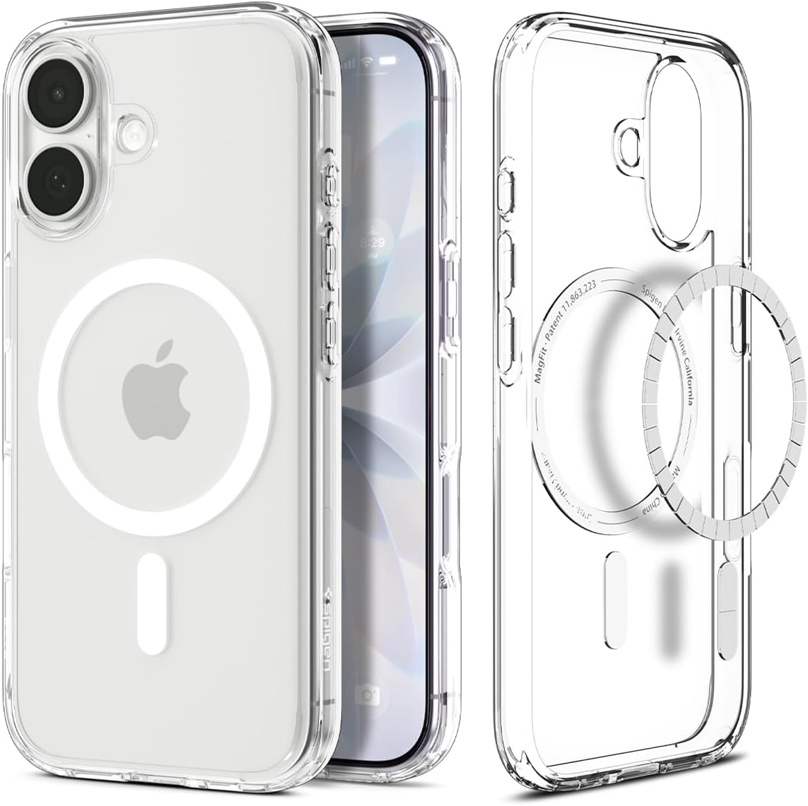 Spigen iPhone 17 Hülle Ultra Hybrid MagFit Case Transparent