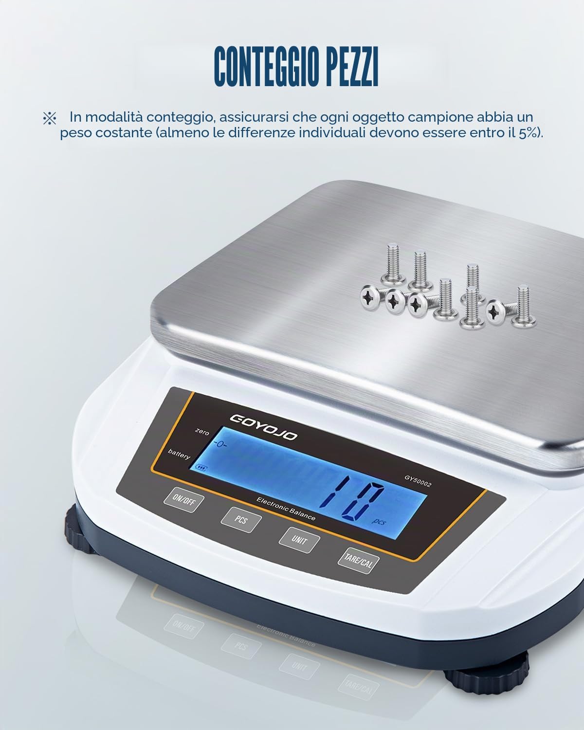 Bilancia di Precisione 0,01 g, Bilancia di Analisi di Laboratorio Altamente Precisa, Bilancia Contapezzi Ideale per l'industria, la Cucina, Gli Alimenti, i Gioielli, 5000 g x 0,01 g
