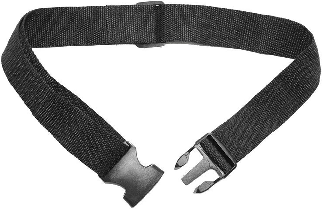 Adjustable Wheelchair Buckle Strap with Buckle,1.7m Waist Belt Black Not Easily Broken,Sturdy Wheelchair Calf Strap,Wheelchair Lap Strap Suitable for Scooters Wheelchair Seat Restraint Leg Chest