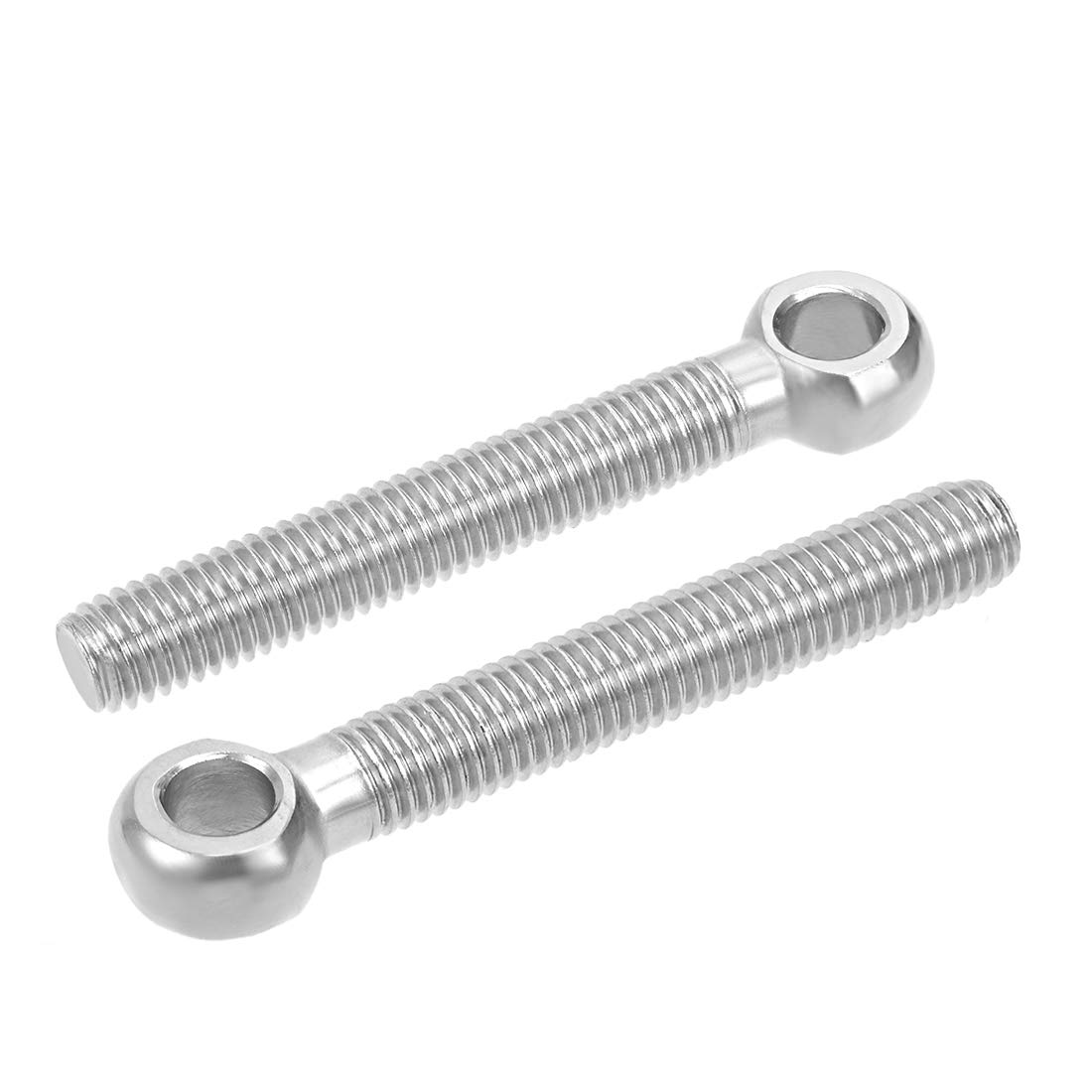 uxcell M10 x 70mm 304 Stainless Steel Machine Shoulder Lift Eye Bolt Rigging 4pcs