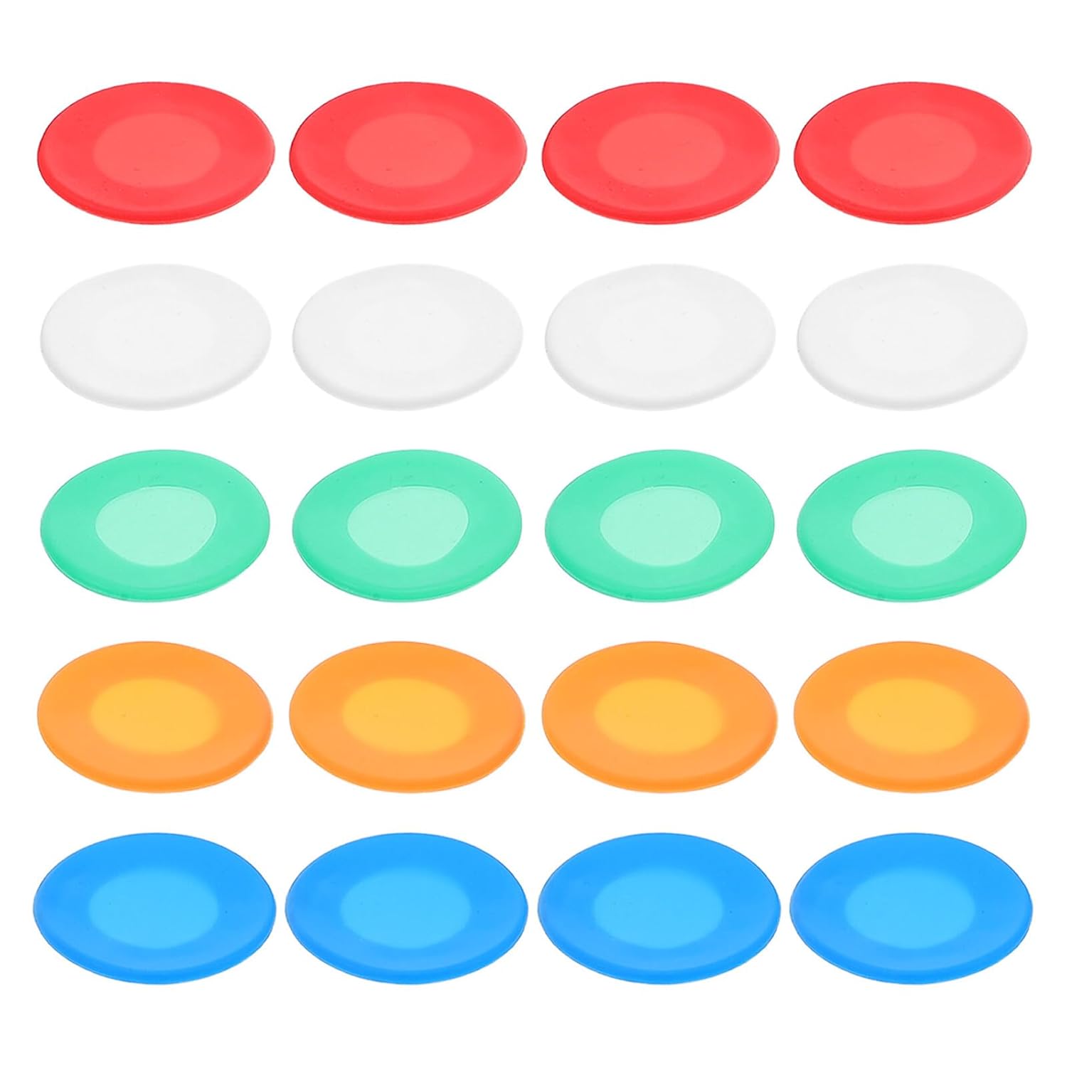 20pcs Silicone Stethoscope Head Protector Covers, Replacement Diaphragm Sleeves in Orange Blue Red Green White, Stethoscope Accessories for Nurses and Doctors in Hospital