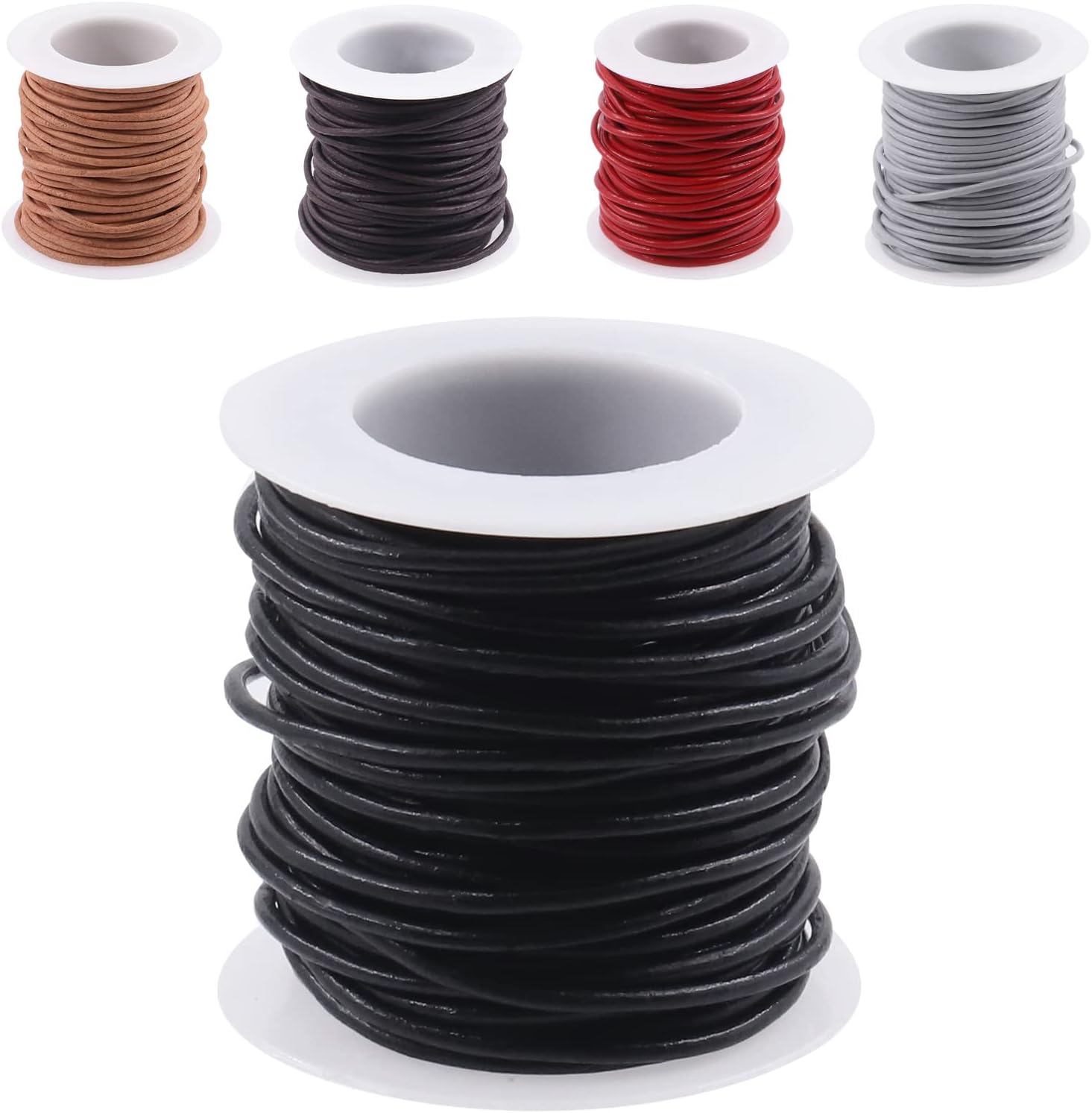 Mardatt 1 Roll Round Leather String Cord, 11 Yards 10