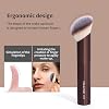Set de brochas de maquillaje MAANGE 20 piezas, brochas kabuki de doble punta para contorno, para base líquida, polvo, corrector, rubor, herramientas de maquillaje facial con caja de regalo (Café) 6