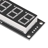 Vista 7 de Módulo de visualización de tubo digital, 6 segmentos digitales LED 6 dígitos 7 segmento 0.56 pulgadas TM1637 chip de unidad accesorio rojo