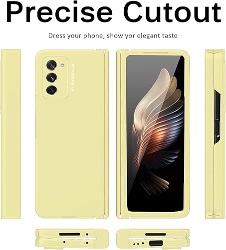 Miniatura 3 de Miimall Funda compatible con Samsung Galaxy Z Fold 2 con protector de vidrio duro todo incluido, antihuellas, a prueba de golpes, con bisagra, para