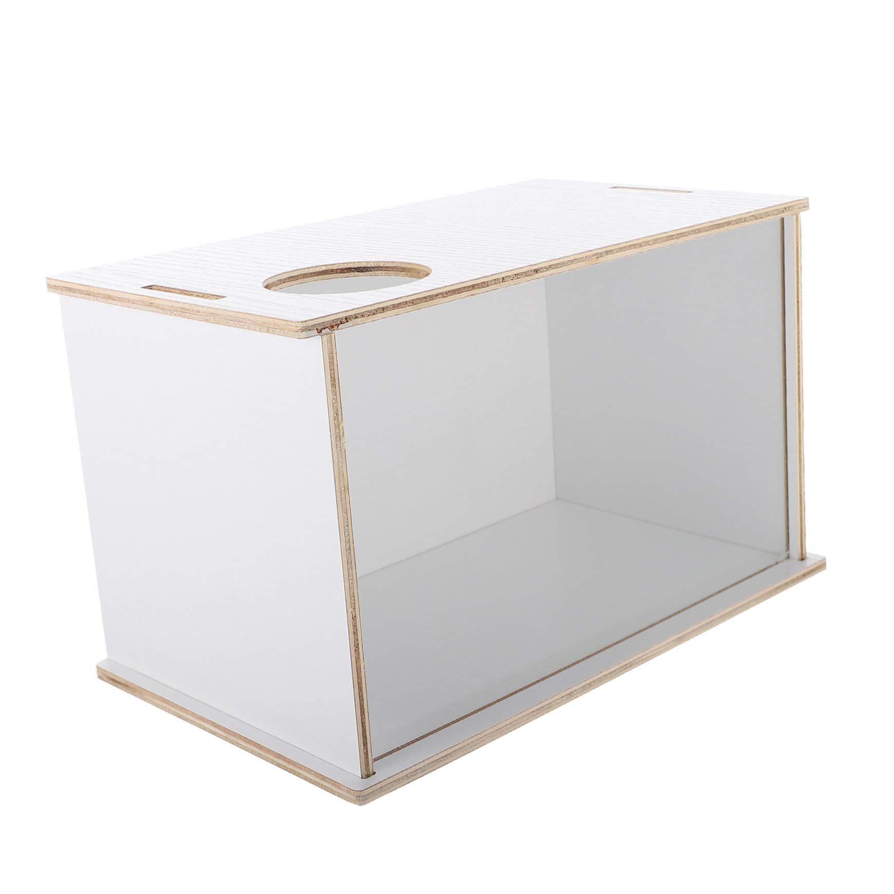 Sandbad Leicht für Zuhause für aus Holz Praktisch Acryl und Dekorative Sandbadewanne mit Transparenter Seite Hamster Meerschweinchen oder Tiergeschäft