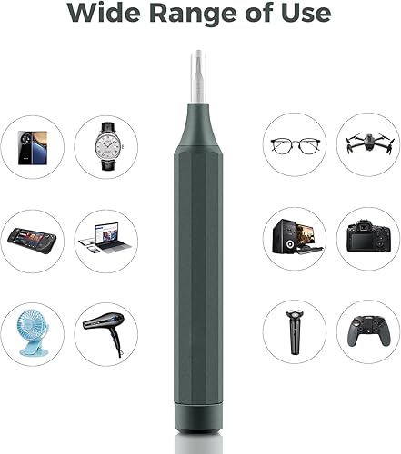 Miniatura 6 de Juego de destornilladores 23 en 1 con 11 puntas de precisión de acero S2 de doble extremo, mini puntas Phillips Torx ideales para lentes, relojes,