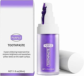 Purple Toothpaste for Teeth Whitening, Purple Whitening Toothpaste for Sensitive Teeth, Purple Tooth Whitening Toothpaste for Stain Removal Teeth, Corrector Toothpaste for Yellow Teeth