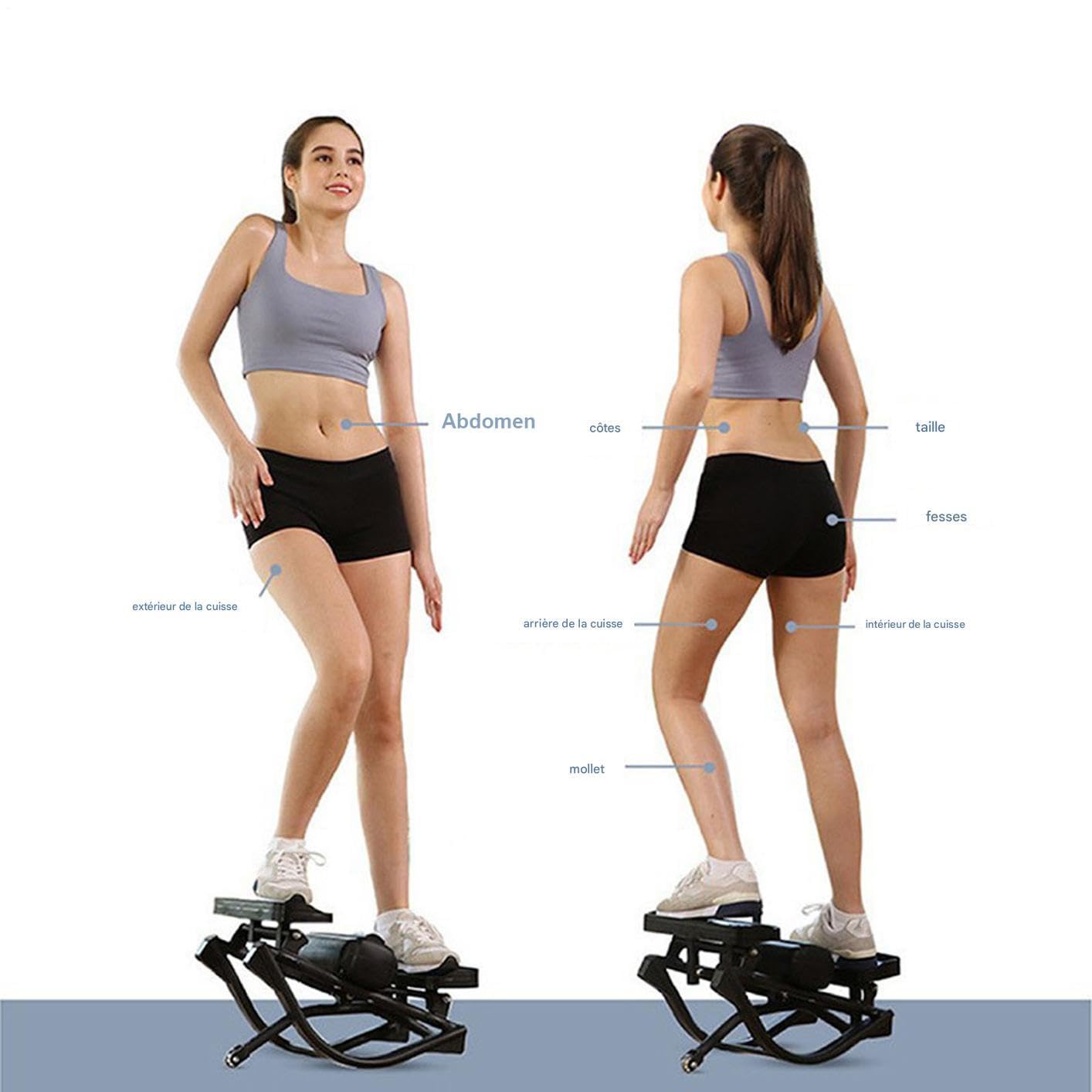 Rock Stepper Fitnessgerät Für Beine Po Bauch Training | Sanfter Stepper mit geringer Bewegung Für Frauen Männer Zuhause Büro Fitnessraum
