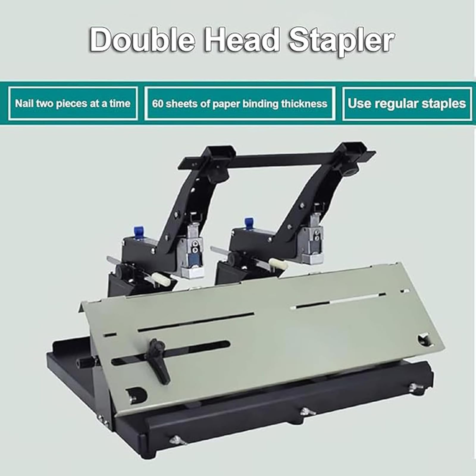 Grapadora resistente para encuadernar, 40 clavos/minuto, profundidad de encuadernación de 10 cm, compatible con grapas 23/6, 23/8, 23/10, 24/6, 24/8, 24/10, para oficina y uso doméstico