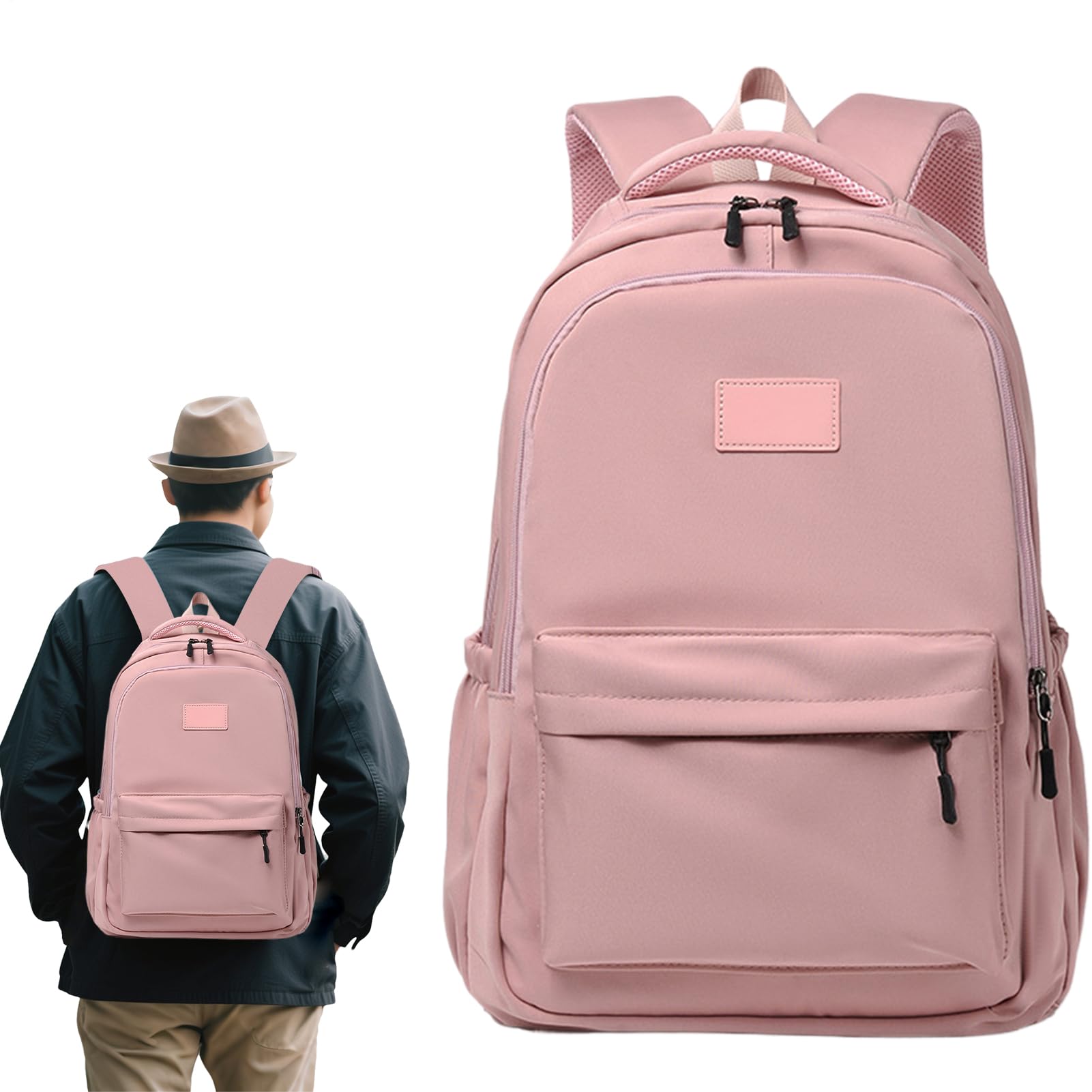 Mochila para portátil con acabados resistentes y diseño minimalista unisex 8