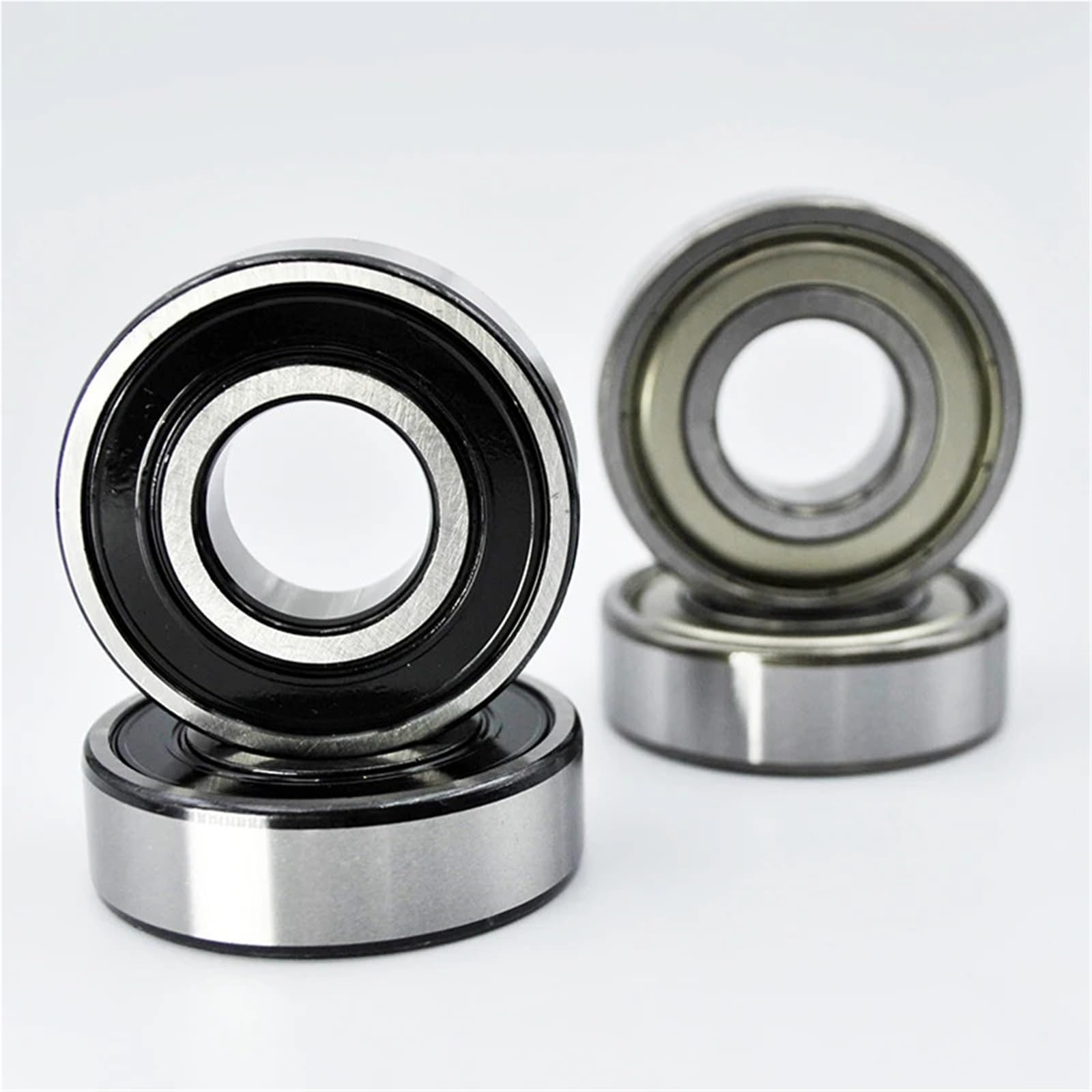 6203 2RS ​​ZZ 17 x 40 x 12 mm 6203RS 6203Z DDU 2Z Diamètre intérieur 17 mm Acier chromé Roulement à billes 2 pièces (6203 ZZ normal)