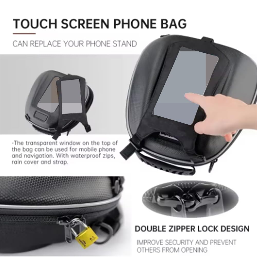 FOR DL1050 XT V-Strom 1050 dl1050 xt v strom1050 2024 2023 2022 2021 2020 accessories tank bag motorcycle lockable storage bag waterproof reflective luggage navigation bag detachable mobile phone bag