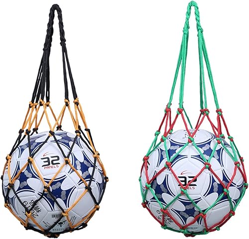 Miniatura 6 de Bolsa de red de baloncesto para fútbol, almacenamiento de malla de fútbol, soporte de pelota deportiva, bolsa de transporte de nailon duradera para