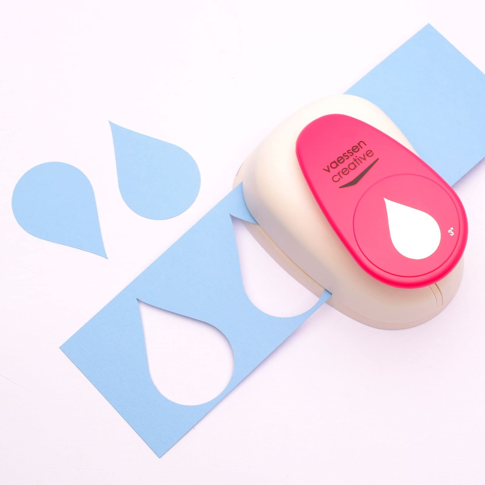 Vaessen Creative Perforadora Super Jumbo Water Drop Ø7,5cm