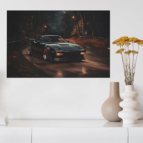 Miniatura 5 de SoLSa Pósteres estéticos retro de los años 90 Rx7 clásico Jdm para pared, decoración de habitación, pintura de pared, galería, decoración de pared