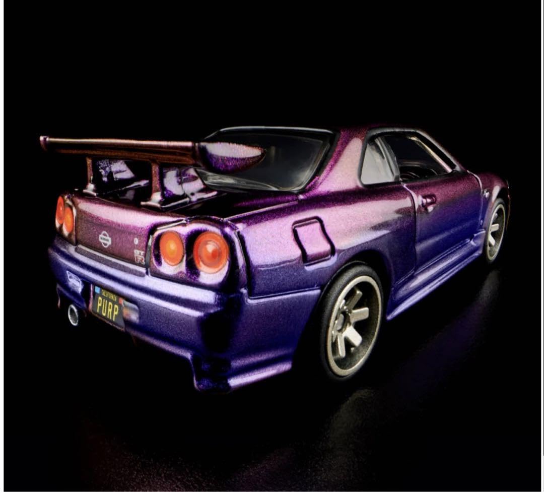 ホットウィール RLC限定 スカイライン GT-R R34 Purple 紫