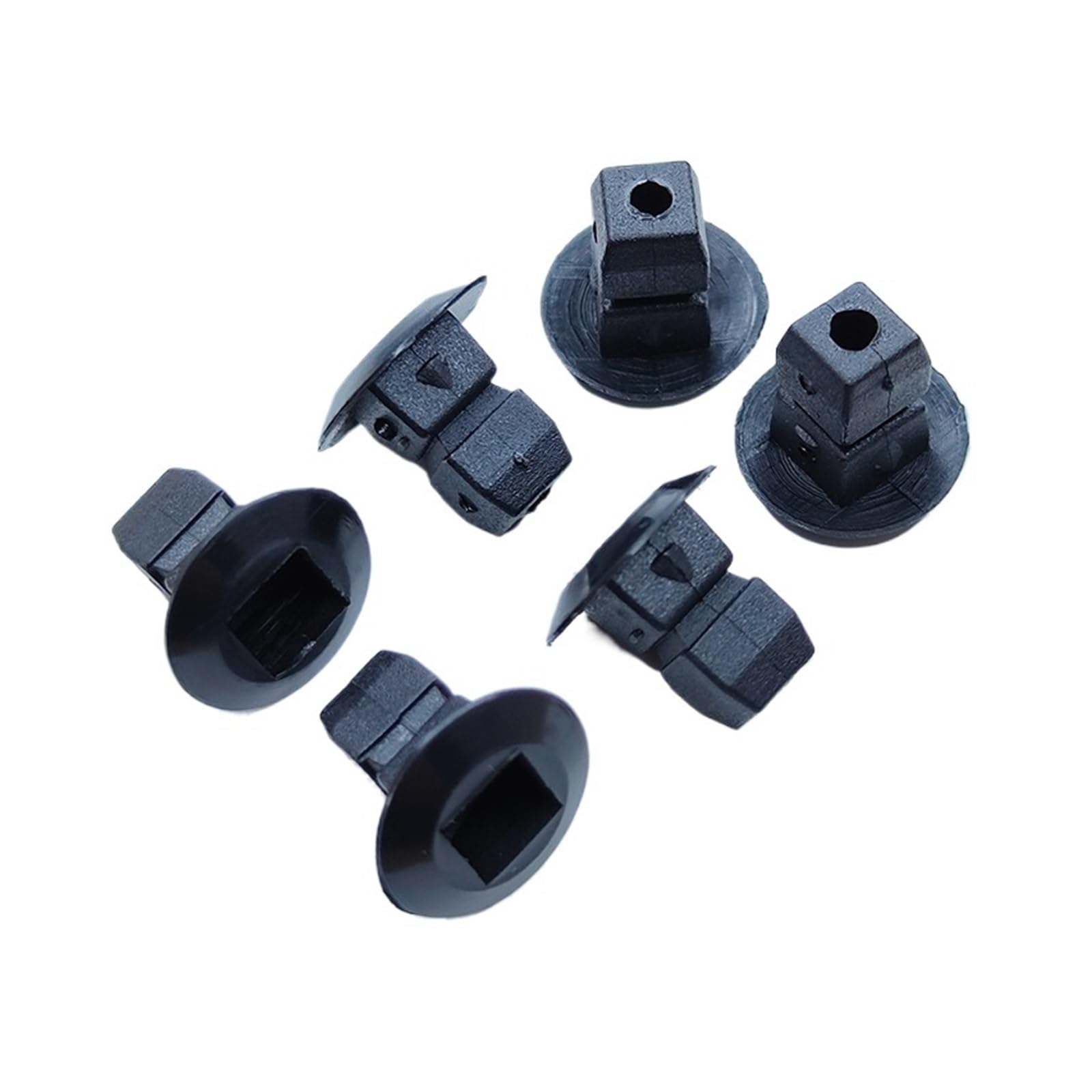 Nlnkdtdpak 50Pcs Plastic Grommets, Lock Nuts, Expanding Nuts Front Wheel Arch Lining & Mudguard Clips Fit For Volkswagen Bumper Vehicles Fastener(50Pcs)