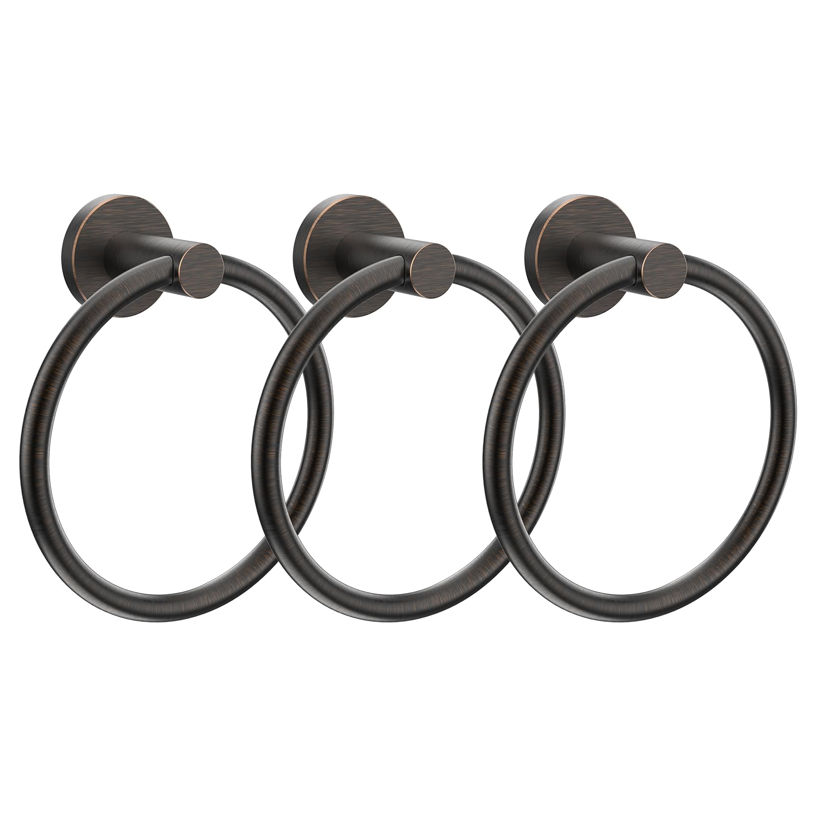 SetSail Towel Ring for Bathroom Oil Rubbed Bronze, 3 Packs